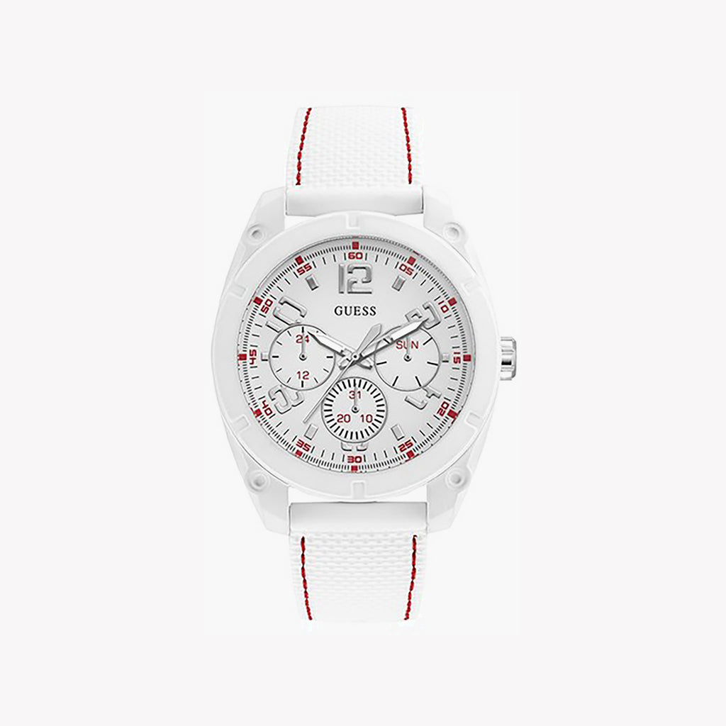 GUESS WATCHES W1256G2 - CHIC WHITE SILICONE TIMEPIECE-i-Watch
