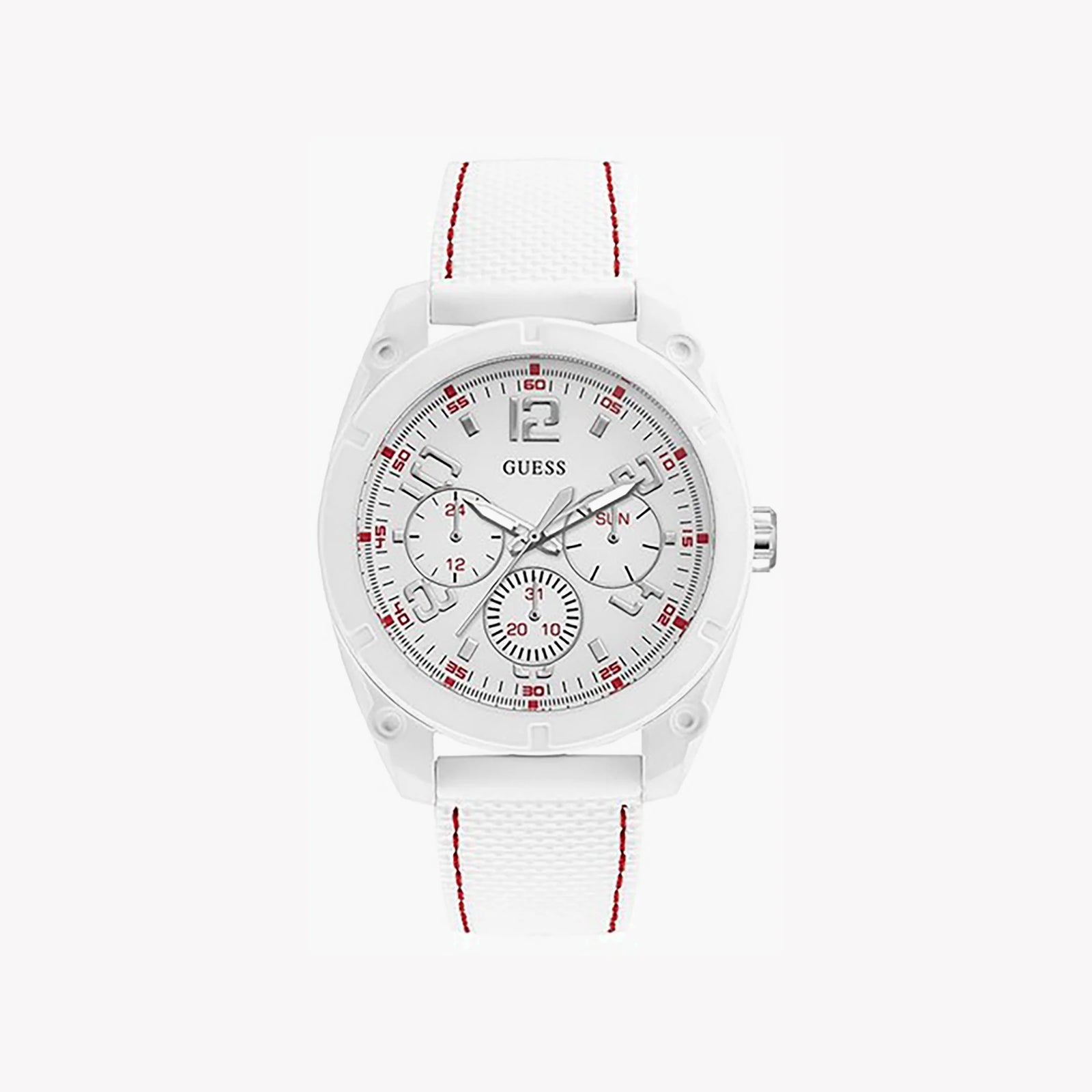 Guess Watches Women's White Silicone Watch, White Dial | W1256g2 by i-watch