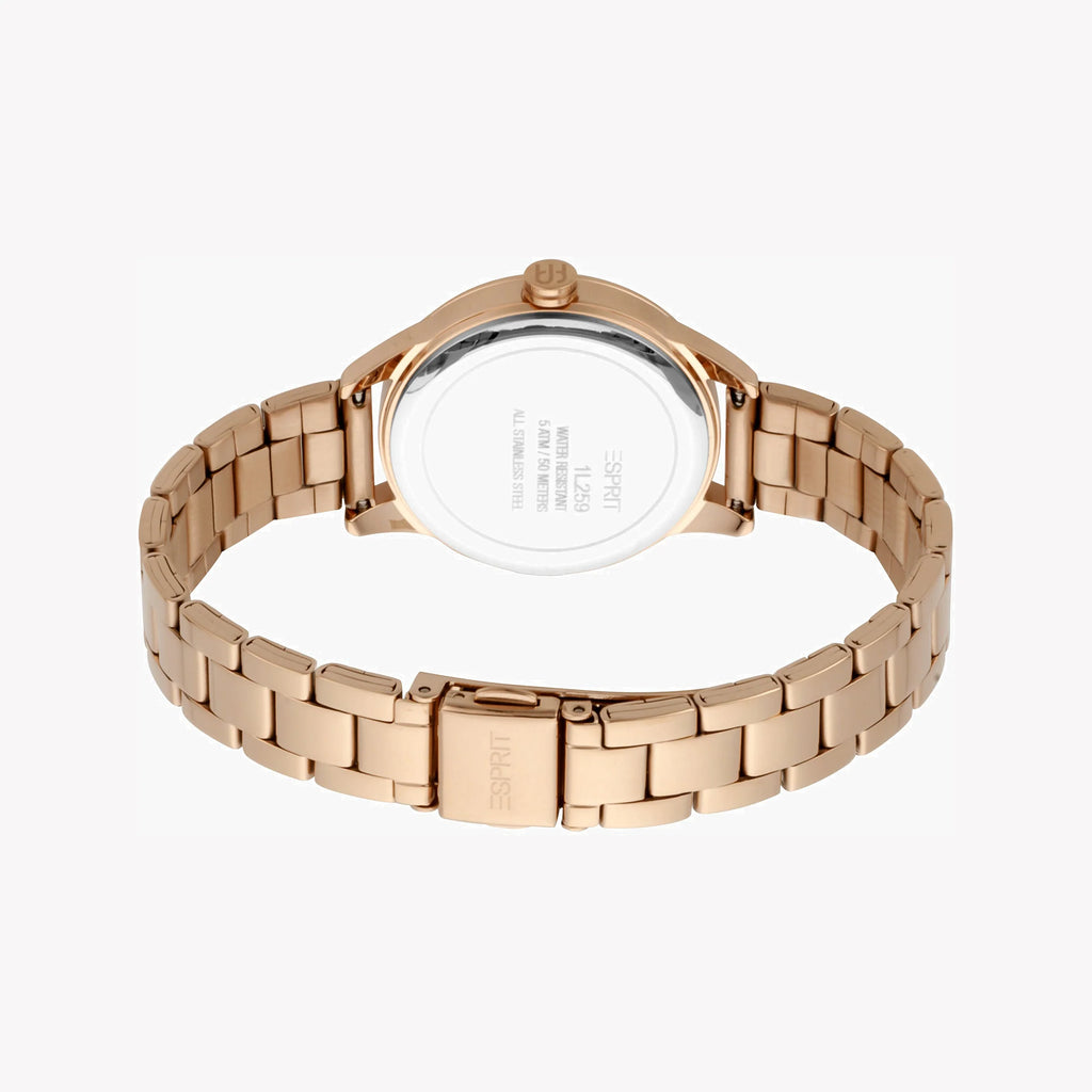 ESPRIT Women's Watch with Rose Gold Stainless Steel Case and Rose Gold Stainless Steel Band-i-Watch-3