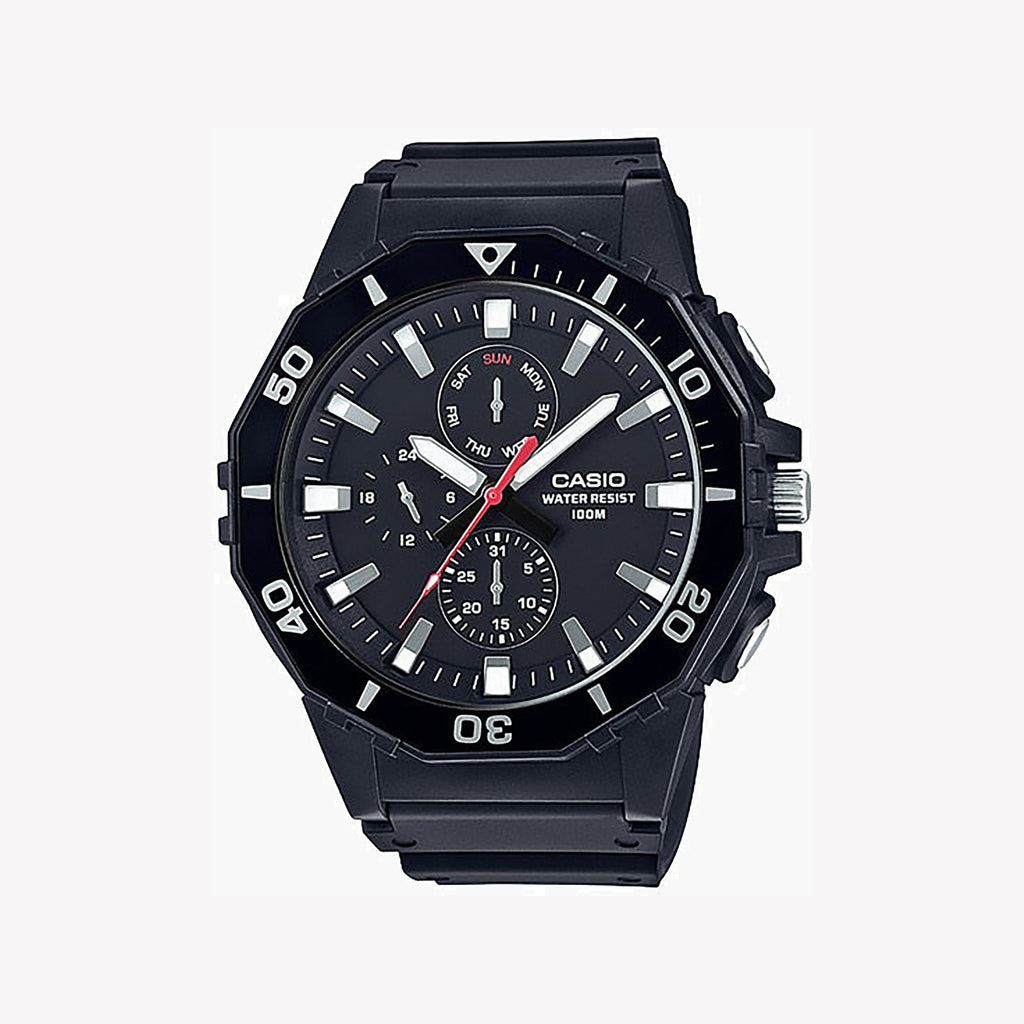 CASIO MRW-400H-1AVDF ADVENTURE READY - MEN'S SPORTY TIMEPIECE WITH BLACK RESIN BAND