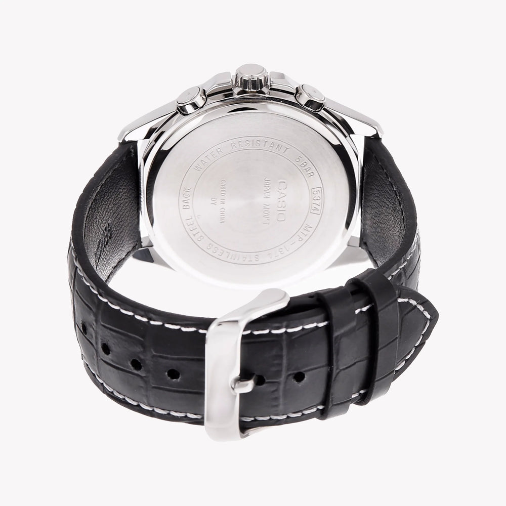 Timeless Elegance Men's Stainless Steel Watch, Silver Dial | Mtp-1374l-1avdf by i-watch
