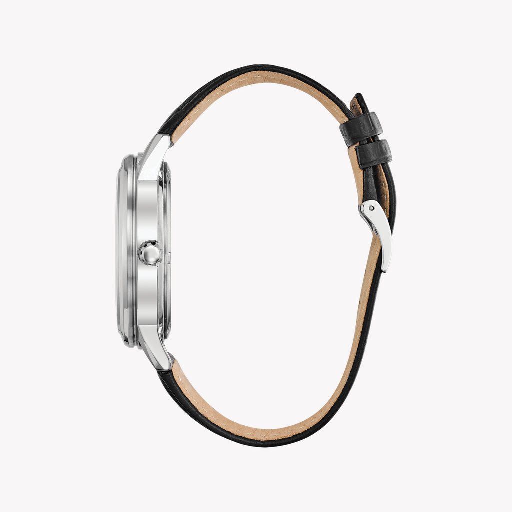 CITIZEN Eco-Drive BU2071-01A: DYNAMIC SOPHISTICATION - Men's Stainless Steel & Leather Watch-i-Watch-4