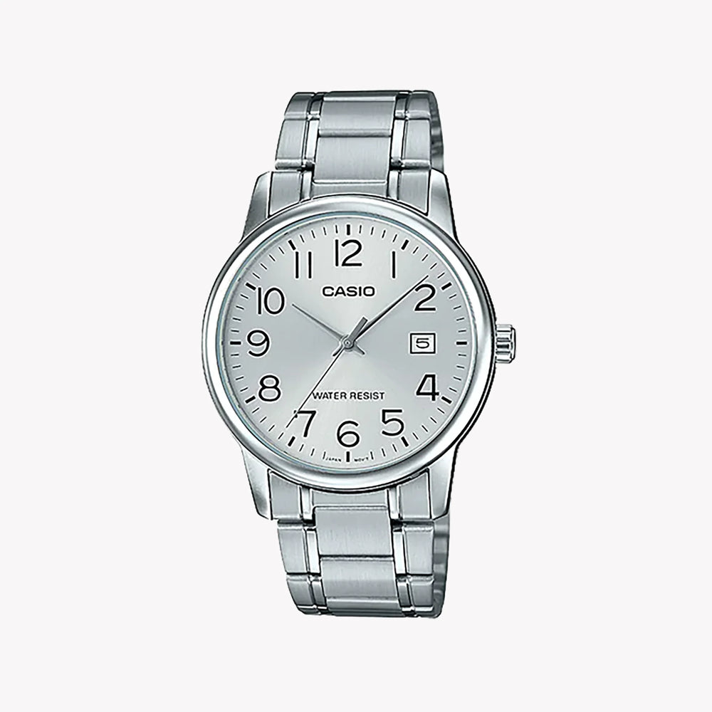 Casio Men's Stainless Steel Watch, Silver Dial | Mtp-V002d-7budf by i-watch