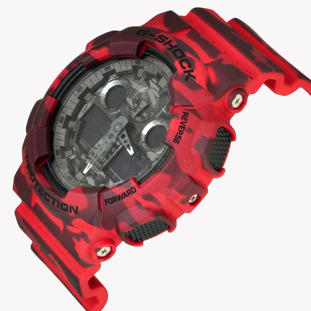 Casio G-Shock Ga100cm-4a Bold Red Fusion - Men's Tough & Stylish Timepiece by i-watch