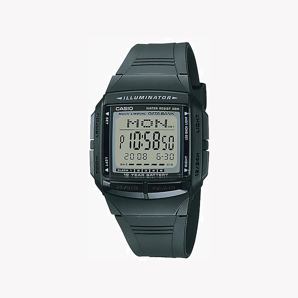 Casio Unisex Black Resin Watch, Digital Dial | Db-36-1av by i-watch