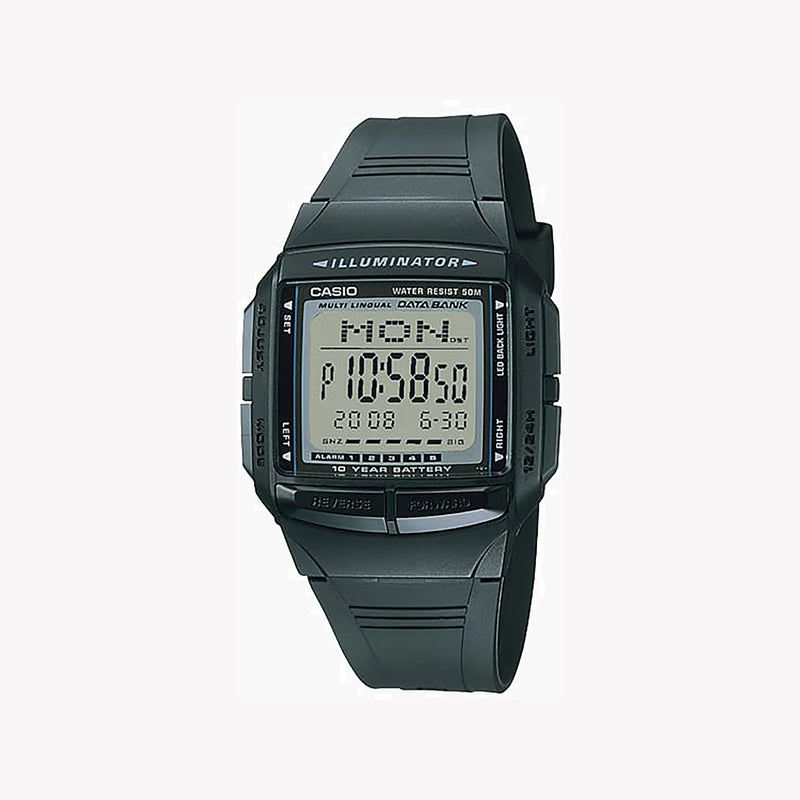 Casio Unisex Black Resin Watch, Digital Dial | Db-36-1av by i-watch