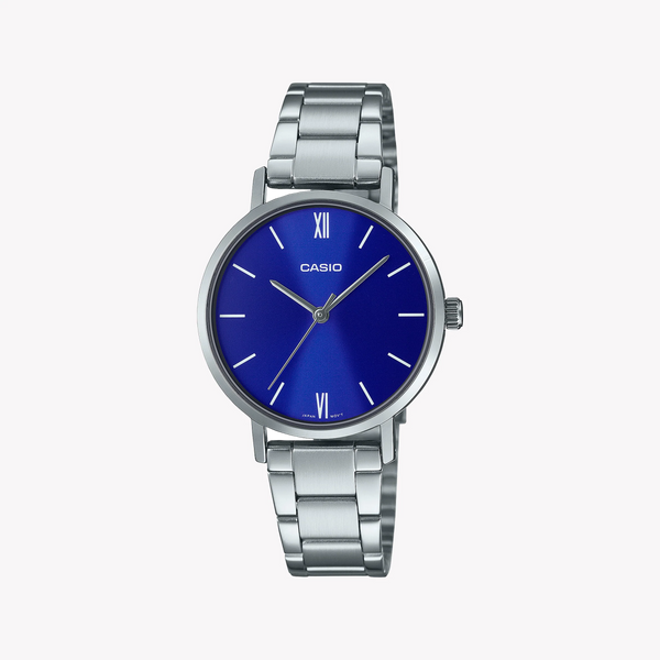 Casio Ltp-Vt02d-2audf Chic Versatility - Elegant & Sporty Women's Watch With Stainless Steel Band by i-watch