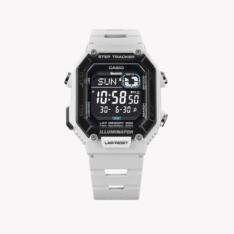 Casio Unisex White Resin Watch, Digital Display | Ws-B1000-8bvdf by i-watch