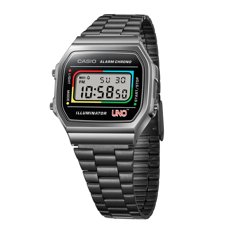 Casio Unisex Gray Resin, Stainless Steel | A168weuc-1adr by i-watch