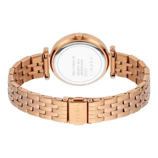 Esprit Women's Watch With Rose Gold Stainless Steel Case And Rose Gold Stainless Steel Band by i-watch