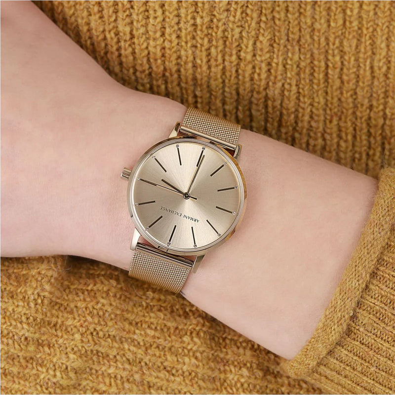ARMANI EXCHANGE AX5536 GOLD ELEGANCE - TIMELESS WOMEN'S WATCH WITH STUNNING AESTHETIC & FUNCTIONALITY-i-Watch-4