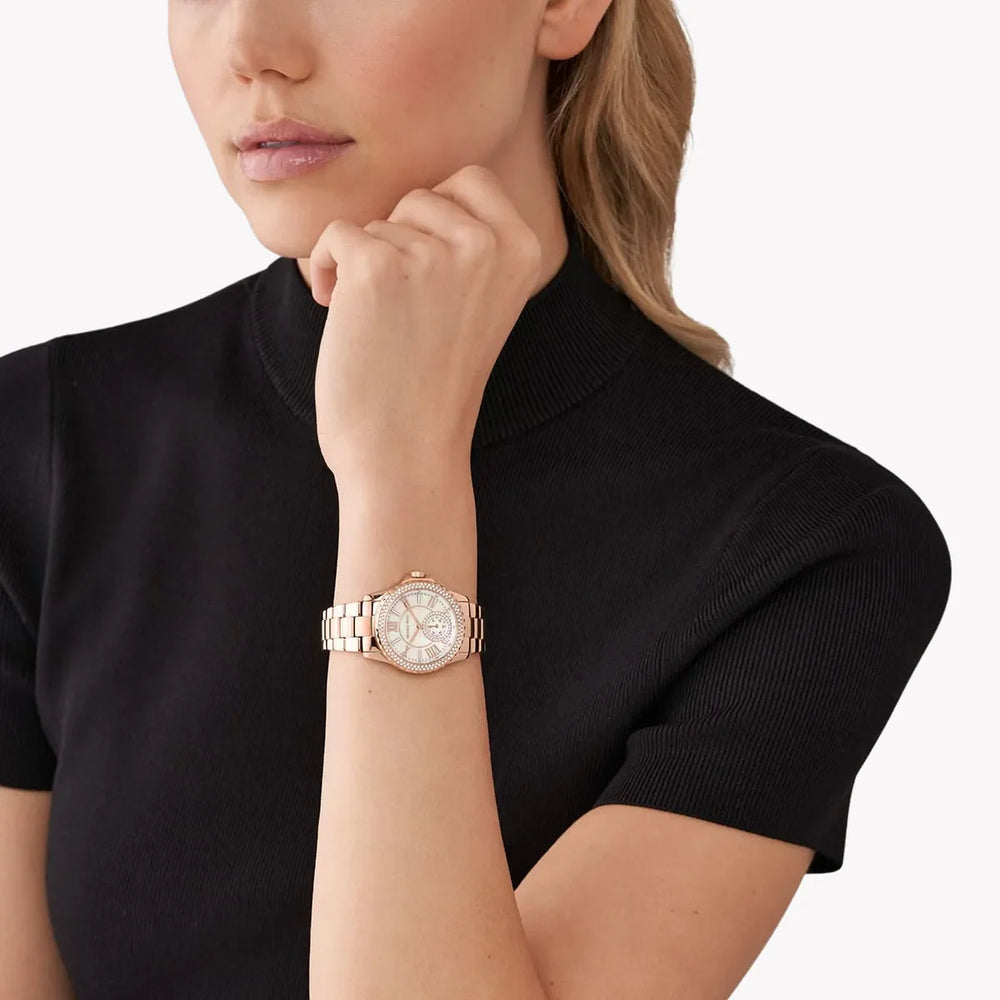 Michael Kors Women's Rose Gold Watch, White Dial | Mk7364 by i-watch