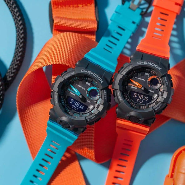 G-Shock Gma-B800sc-1a2dr - Feminine Powerhouse: Sporty Black & Blue Women's Watch by i-watch