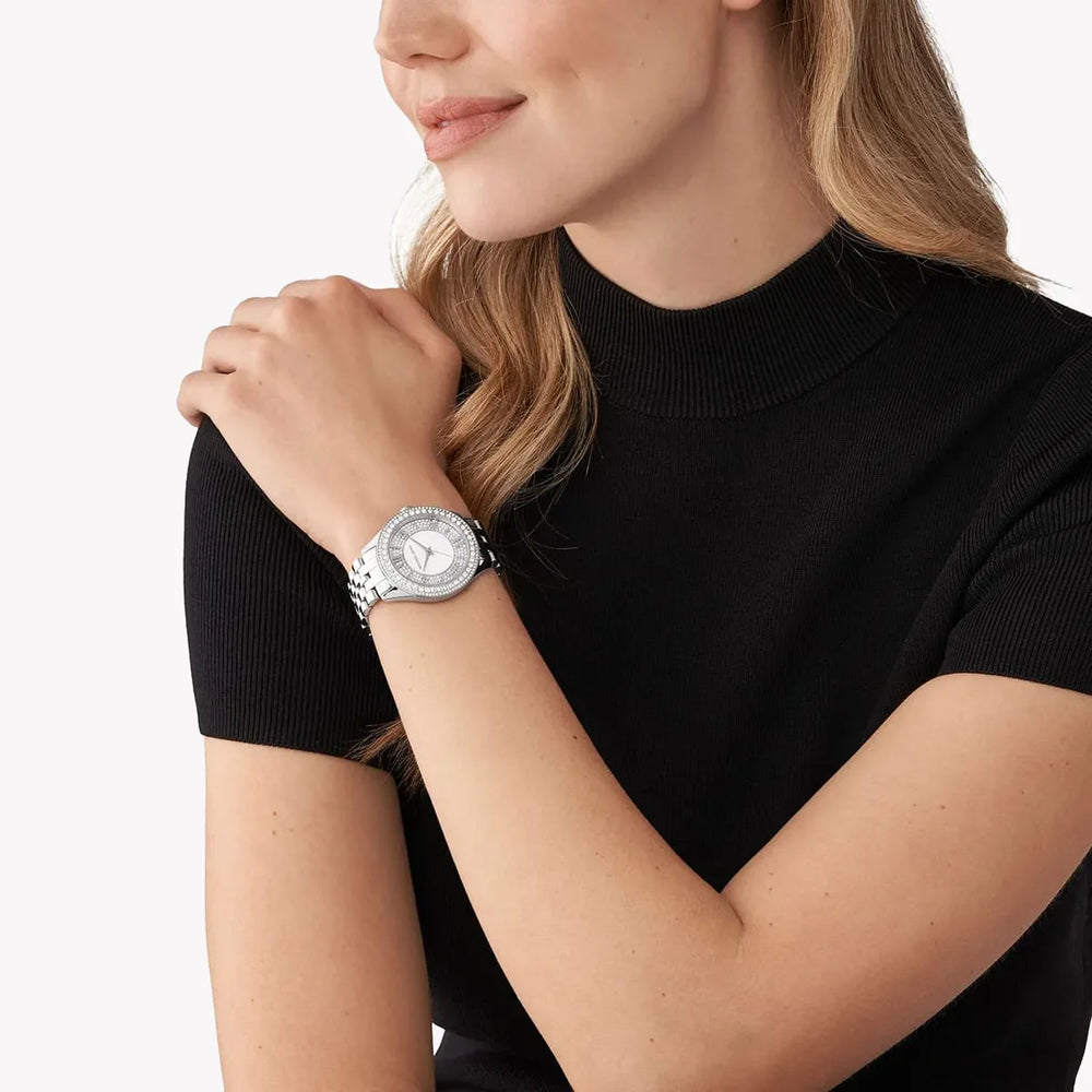 Michael Kors Women's Silver Stainless Steel Watch, Silver Dial | Mk4708 by i-watch