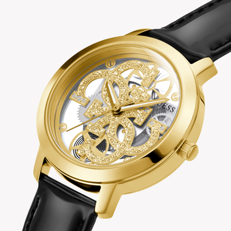 GUESS GW0383L1 - GLAMOROUS TIMEPIECE FOR THE MODERN WOMAN - ELEGANT GOLD & BLACK DESIGN-i-Watch-4