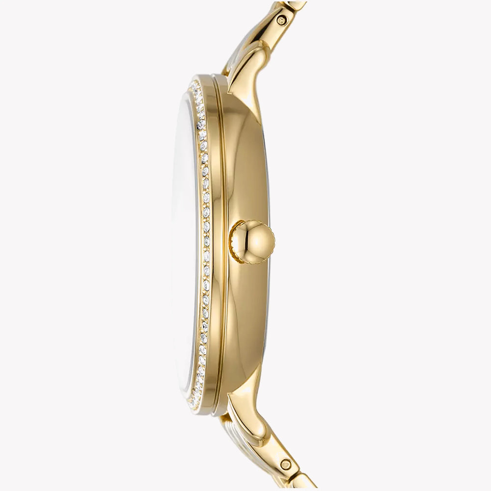 Fossil Women's Gold Watch, White Mother-Of-Pearl Dial | Es5167 by i-watch