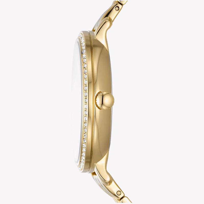 Fossil Women's Gold Watch, White Mother-Of-Pearl Dial | Es5167 by i-watch