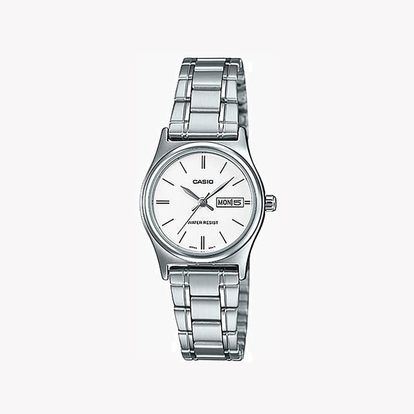 Casio Women's Silver Stainless Steel Watch, Silver Dial | Ltp-V006d-7b2udf by i-watch