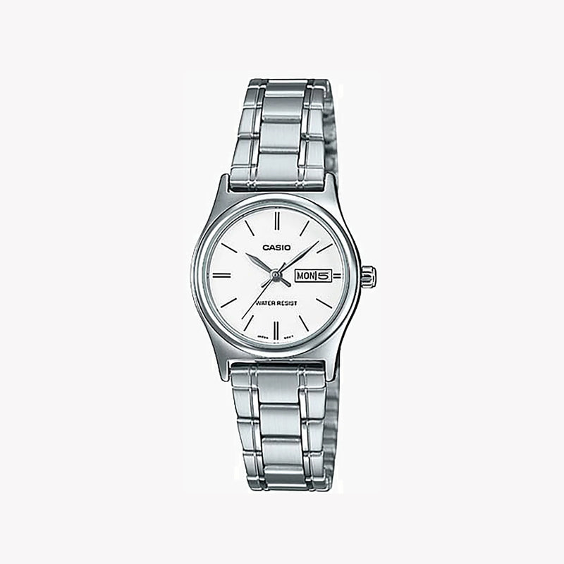 Casio Women's Silver Stainless Steel Watch, Silver Dial | Ltp-V006d-7b2udf by i-watch