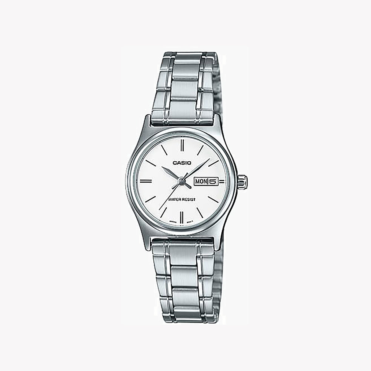 CASIO LTP-V006D-7B2UDF - ELEGANT ADVENTURE SERIES Women's Sporty Silver Watch with Date Display and Water Resistance