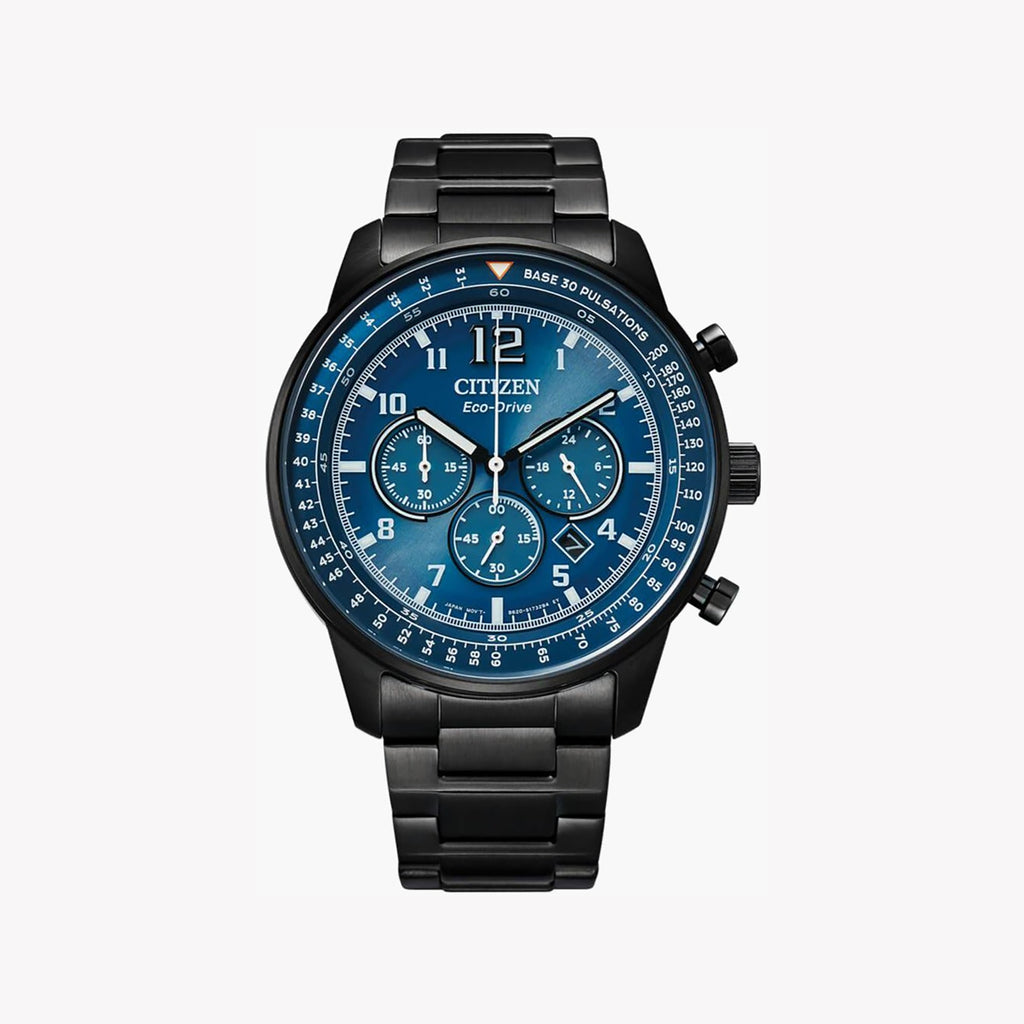 CITIZEN CA4505-80L DYNAMIC PRECISION - BOLD BLUE DIAL MEN'S CHRONOGRAPH WATCH