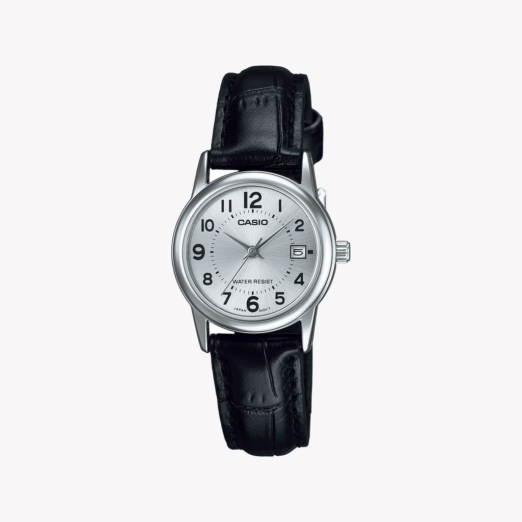 Timeless Elegance LTP-V002L-7BUDF - Sophisticated Women's Watch with Polished Silver Case & Luxurious Leather Strap-i-Watch-4