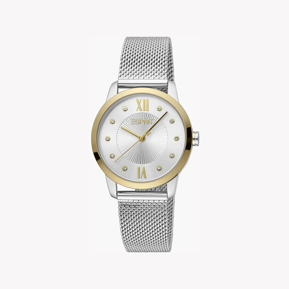 Esprit Women's Silver Stainless Steel Watch, Silver Dial | Es1l202m0035 by i-watch