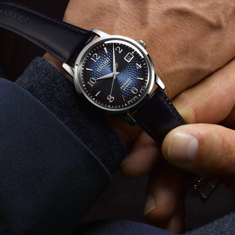 Seiko SRPE43J1 Men's Automatic Watch, 38.5mm Blue Dial-i-Watch-3