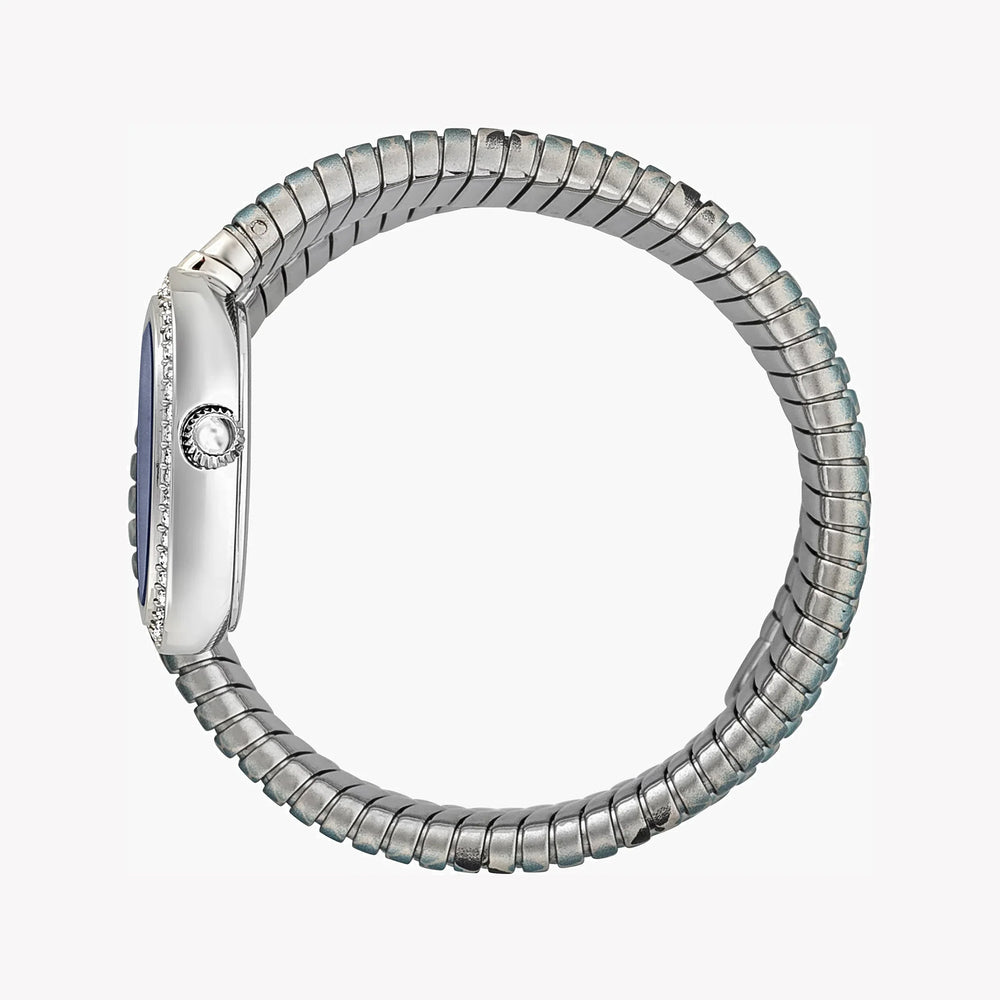 Just Cavalli Women's Silver Stainless Steel Watch, Silver & Baby Blue & Black Band | Jc1l163m0225 by i-watch
