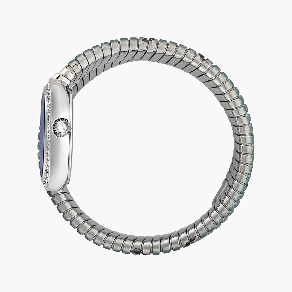 JUST CAVALLI Women's Watch with Silver Stainless Steel Case and Silver & Baby Blue & Black Stainless Steel Band-i-Watch-2