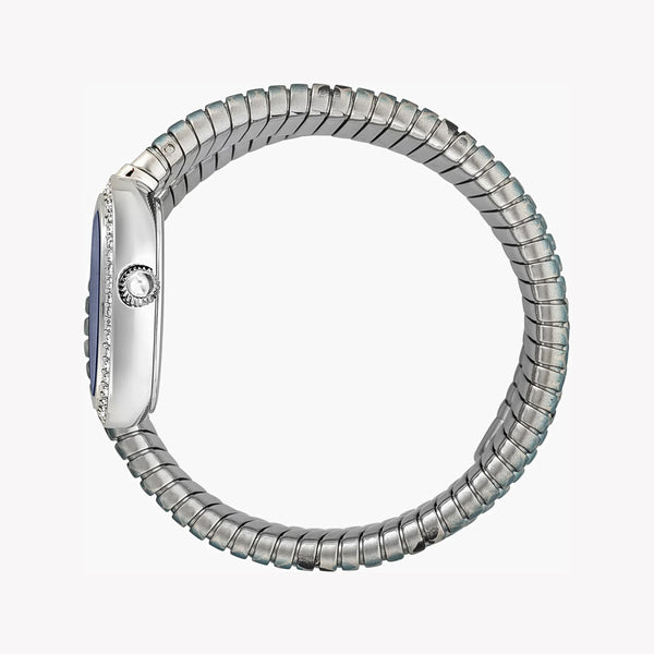 Just Cavalli Women's Silver Stainless Steel Watch, Silver & Baby Blue & Black Band | Jc1l163m0225 by i-watch