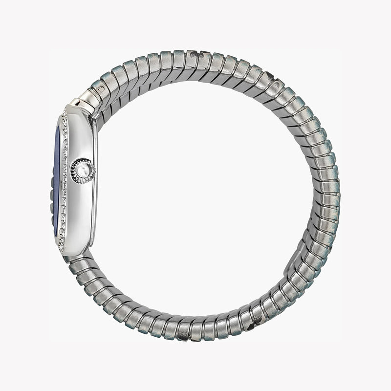 Just Cavalli Women's Silver Stainless Steel Watch, Silver & Baby Blue & Black Band | Jc1l163m0225 by i-watch