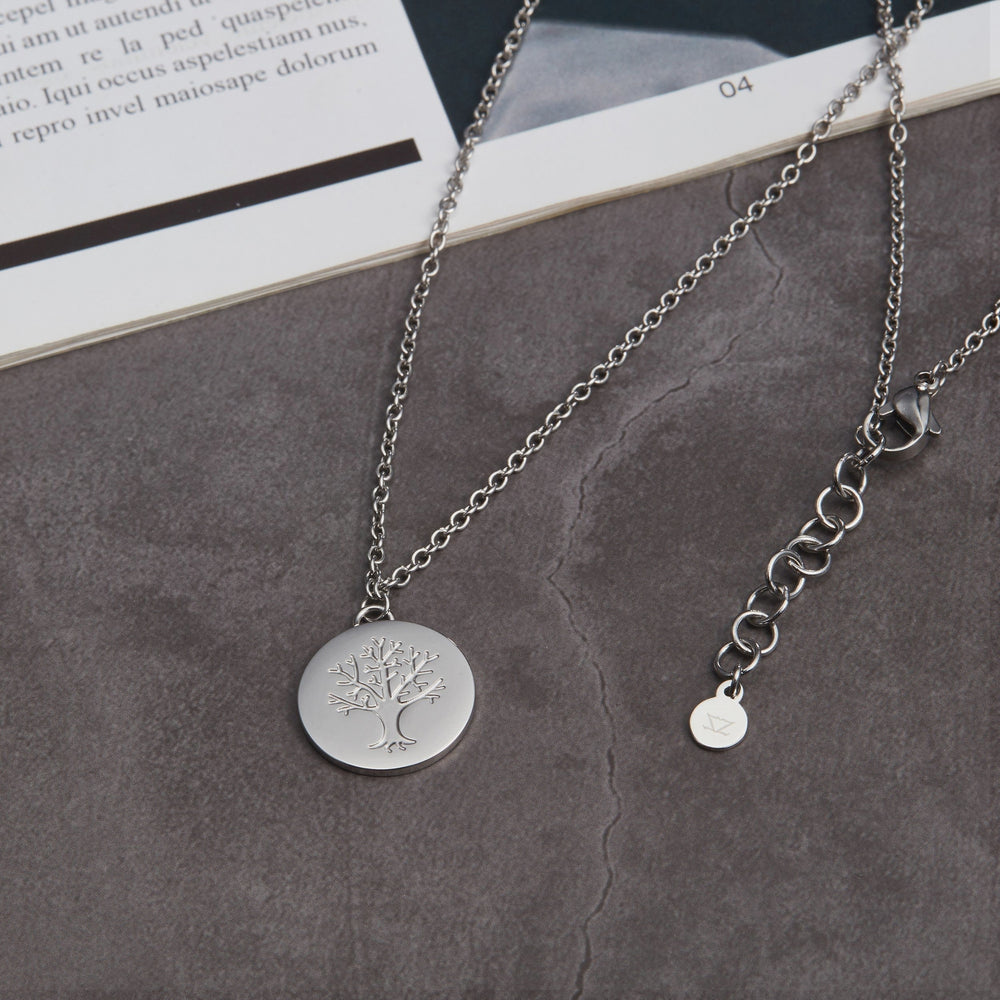 Zink Women's Silver Stainless Steel Necklace | Zfnl008s by i-watch