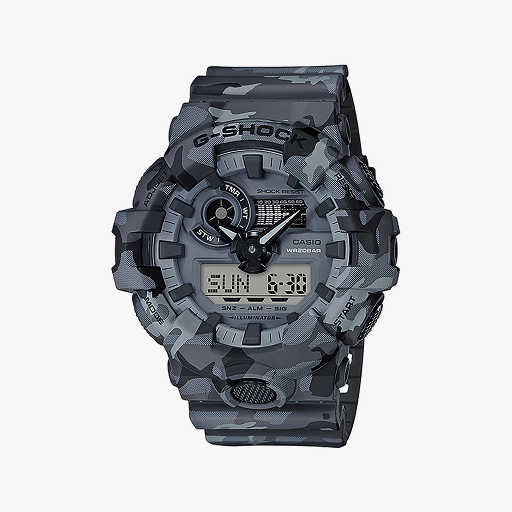 CASIO G-SHOCK GA-700CM-8ADR ADVENTURE READY - MENS DARK GRAY TIMEPIECE WITH DIGITAL DIAL