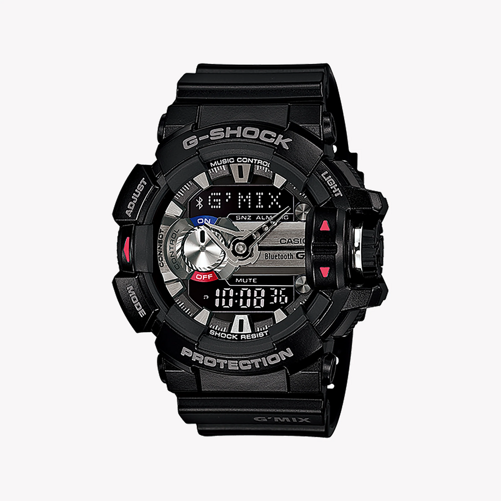 Casio G-Shock Gba-400-1a Adventure Ready - Dynamic Black Resin Indulgence Men's Watch With Bold Digital Dial And Bluetooth Connectivity by i-watch