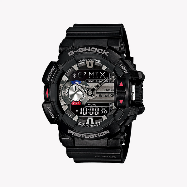 Casio G-Shock Gba-400-1a Adventure Ready - Dynamic Black Resin Indulgence Men's Watch With Bold Digital Dial And Bluetooth Connectivity by i-watch