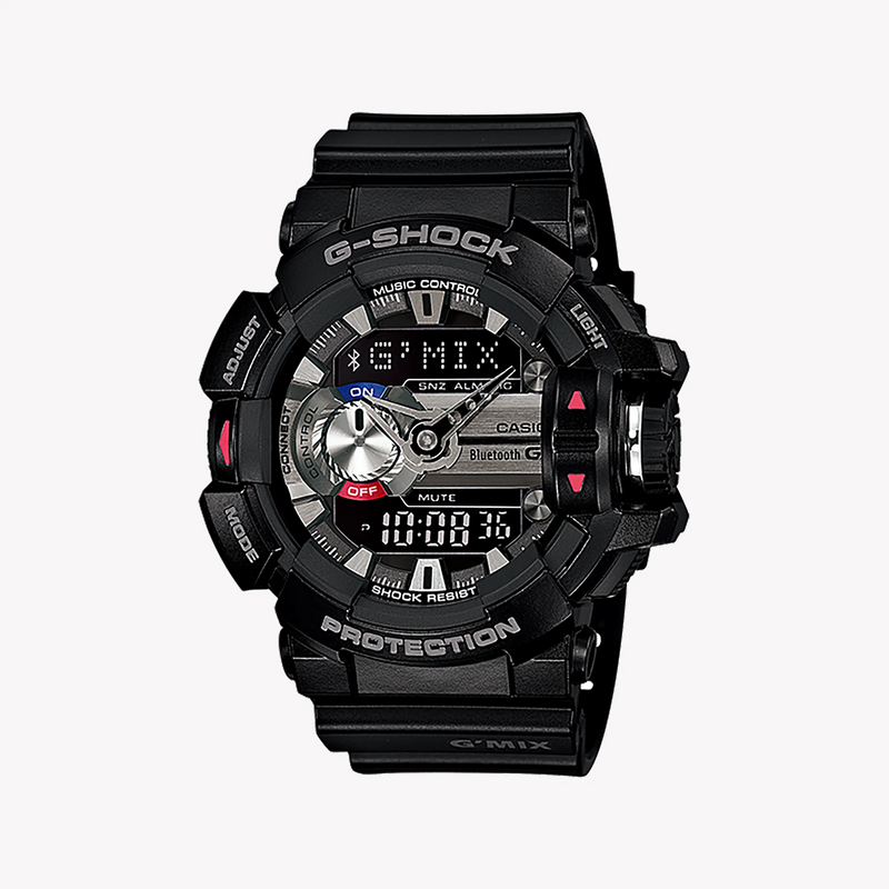 Casio G-Shock Gba-400-1a Adventure Ready - Dynamic Black Resin Indulgence Men's Watch With Bold Digital Dial And Bluetooth Connectivity by i-watch