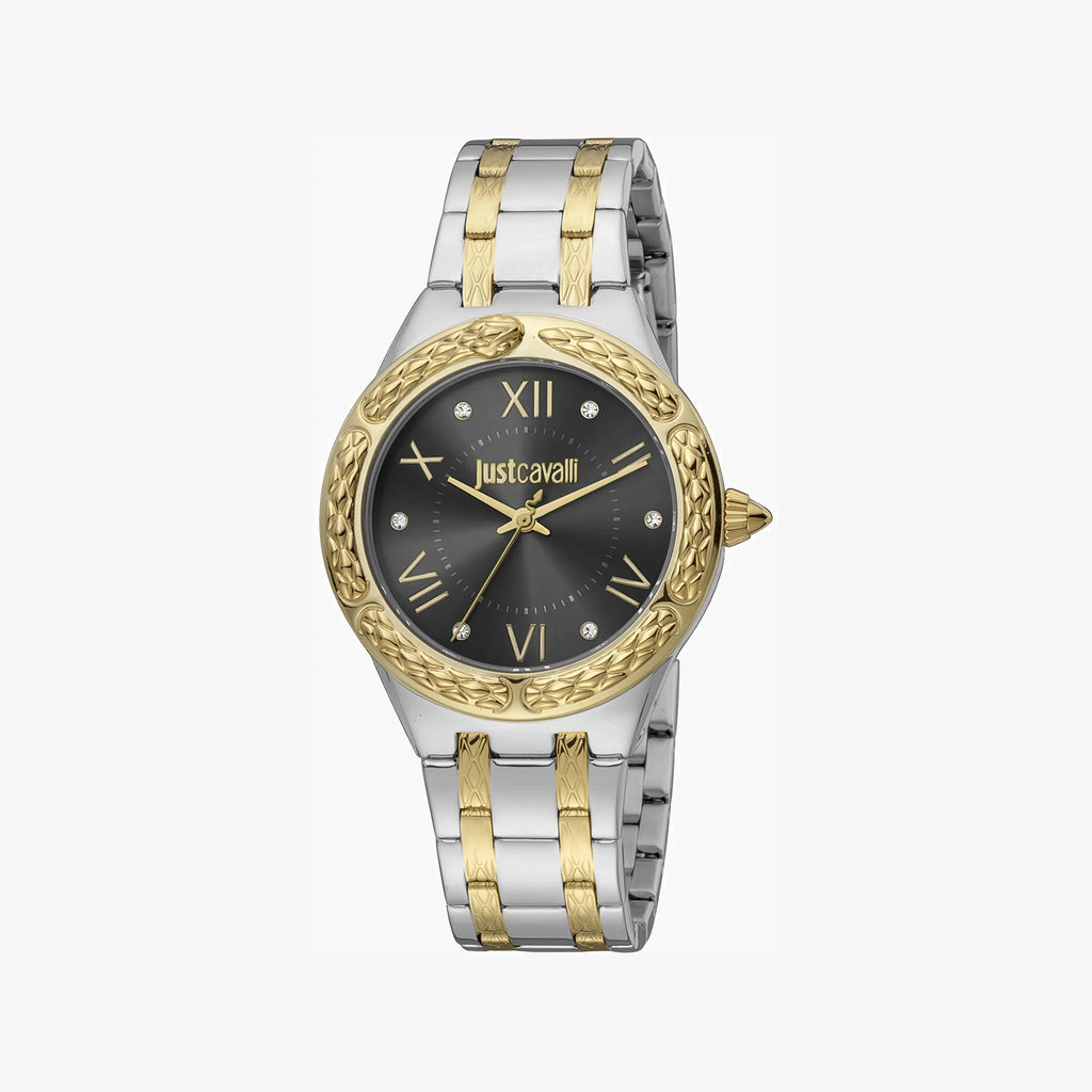 JUST CAVALLI Women's Watch with Silver & Gold Stainless Steel Case and Silver & Gold Stainless Steel Band-i-Watch-2