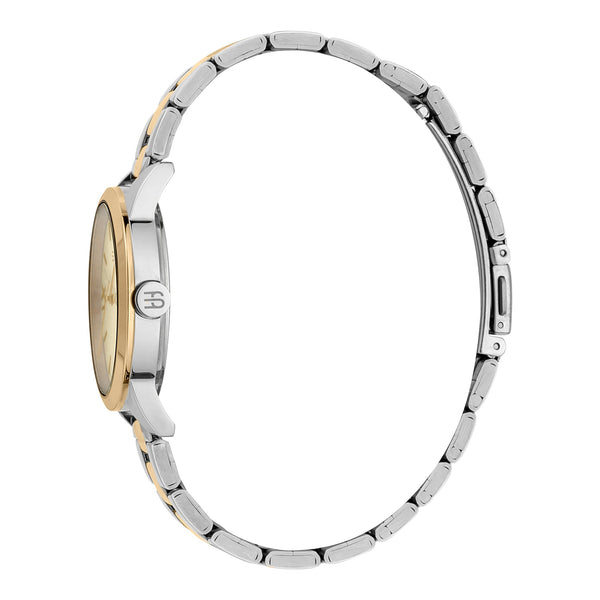 Esprit Women's Watch With Silver Stainless Steel Case And Silver & Gold Stainless Steel Band by i-watch