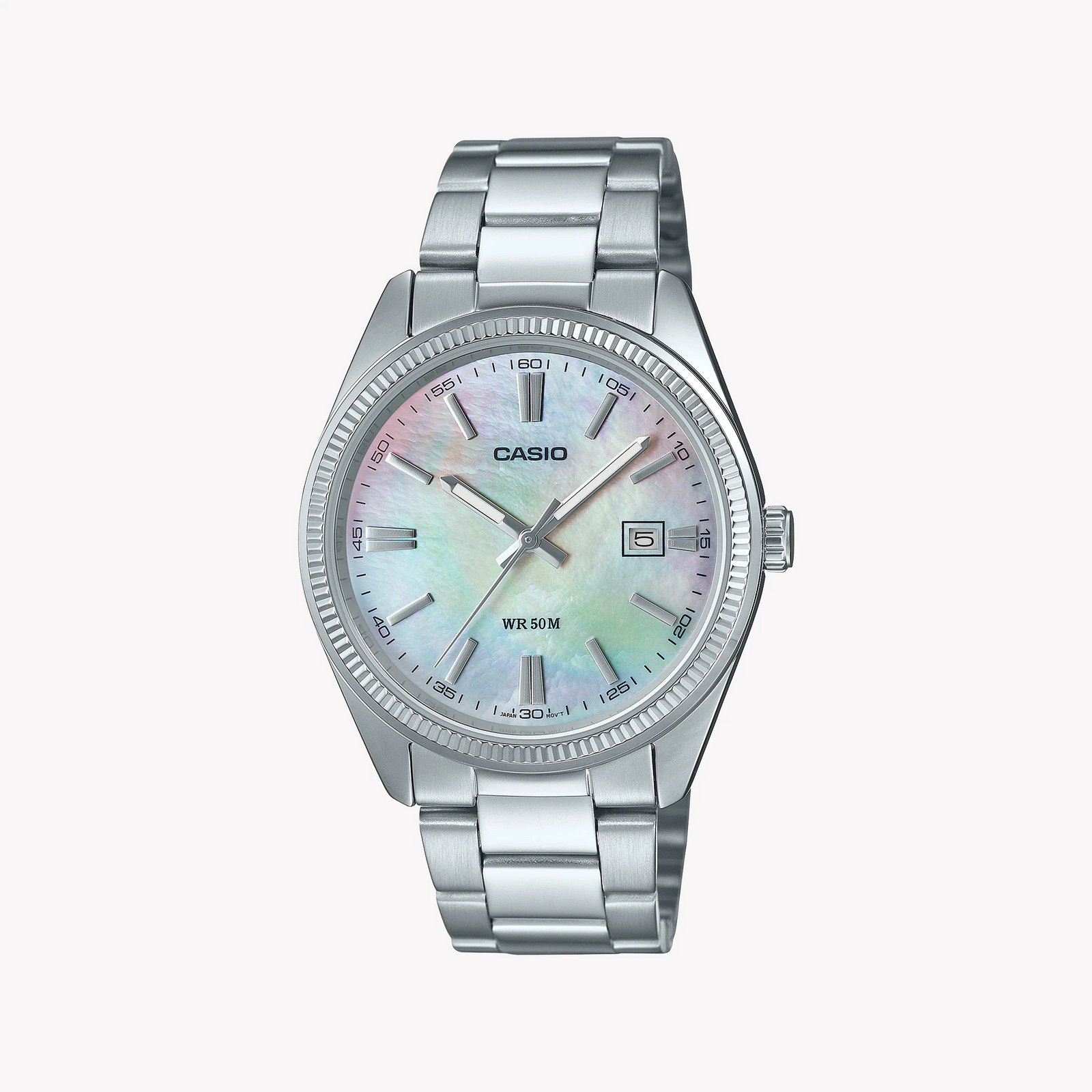 Casio Men's Silver Watch, Multicolored Dial | Mtp-1302ds-7avdf by i-watch
