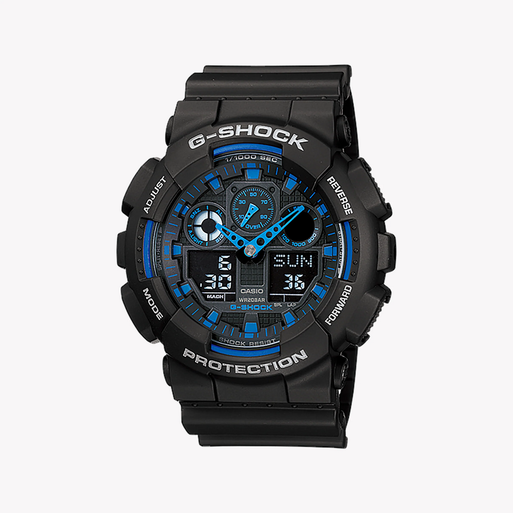 G-Shock Men's Black Resin Watch, Digital Display | Ga-100-1a2 by i-watch
