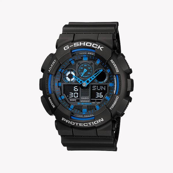 G-Shock Men's Black Resin Watch, Digital Display | Ga-100-1a2 by i-watch