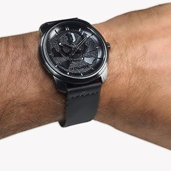 Police Men's Black Stainless Steel Watch, Black Leather | Pl-15714jsb_02a by i-watch