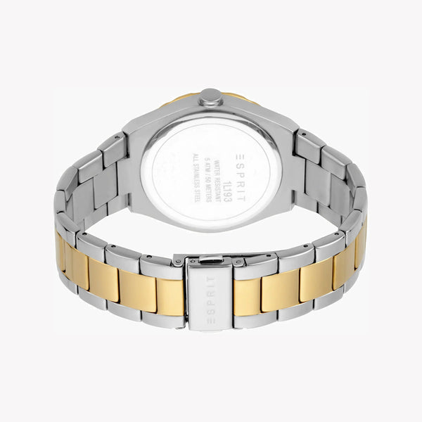 Esprit Women's Silver & Gold Stainless Steel Watch, Silver Dial | Es1l102m0045 by i-watch