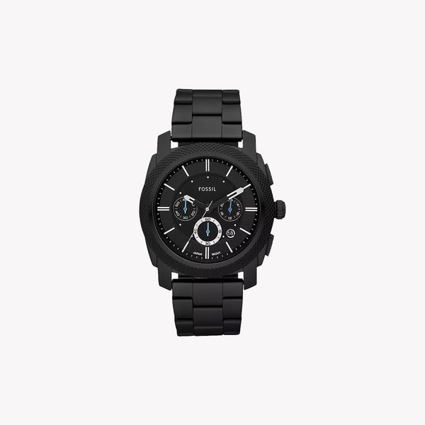 Fossil Men's Black Stainless Steel Watch, Black Dial | Fs4552