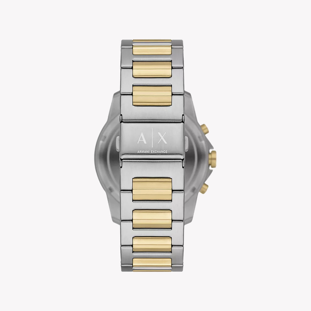 ARMANI EXCHANGE AX7148SET - BOLD SOPHISTICATION MEN'S WATCH WITH SILVER-GOLD BAND & BLACK DIAL-i-Watch-3
