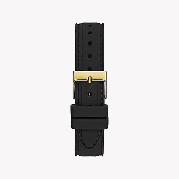 Guess Watches Men's Gold Silicone, Black Dial | Gw0466l1 by i-watch