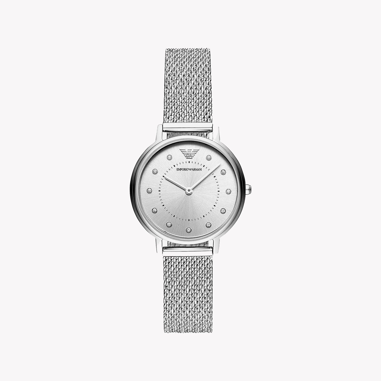 Emporio Armani Women's Silver Watch, White Dial | Ar11128 by i-watch