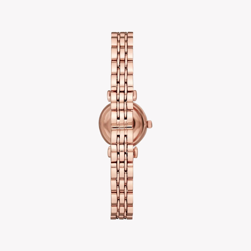 Emporio Armani Women's Rose Gold Watch, White Dial | Ar11266 by i-watch