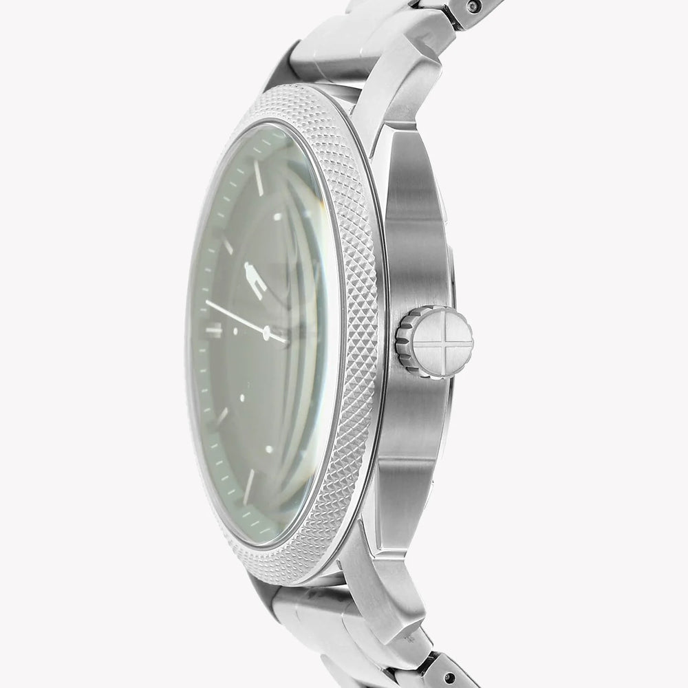 Fossil Men's Silver Stainless Steel, Green Dial | Fs5899 by i-watch